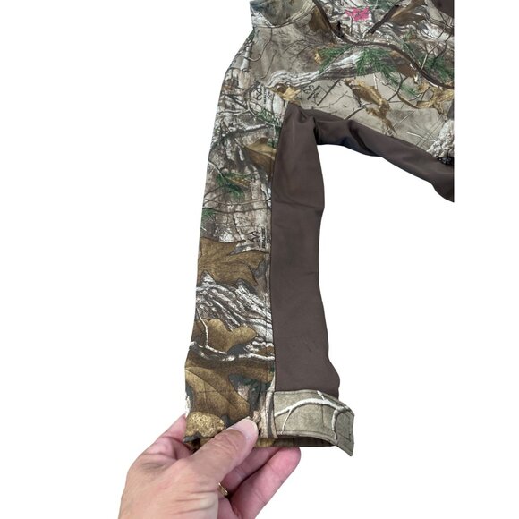 Realtree Womens Xtra Camo Full Zip Jacket With Pink Logo Size L SKU 9298 - Picture 2 of 14
